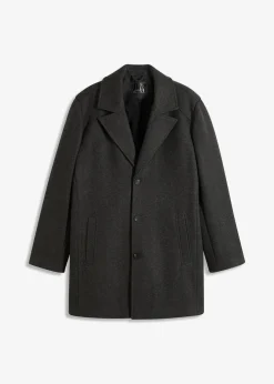 Herren bonprix Jacken & Mäntel|Große Größen|Kurzmantel mit Woll-Anteil
