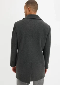 Herren bonprix Jacken & Mäntel|Große Größen|Kurzmantel mit Woll-Anteil