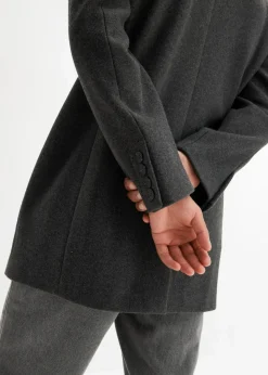 Herren bonprix Jacken & Mäntel|Große Größen|Kurzmantel mit Woll-Anteil