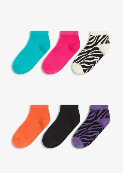 Damen bonprix Nachhaltigere Materialien|Socken & Strumpfhosen|Kurzsocken mit Bio-Baumwolle (6er Pack)