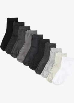 Damen bonprix Socken & Strumpfhosen|Basics|Kurzsocken mit Bio-Baumwolle (10er Pack)