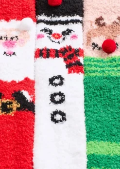 Damen bonprix Mehrfachpacks|Jungen·Strümpfe|Kuschelsocken (3 Paar)