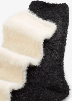 Damen bonprix Homewear|Socken & Strumpfhosen|Kuschelsocken (4er Pack)
