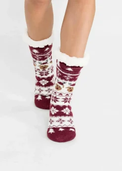 New Kuschelsocken mit Teddyfutter mit recyceltem Polyester Damen Nachhaltigere Materialien|Homewear
