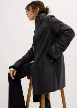 Hot Lammfellimitat-Jacke Damen Bekleidung·Hosen|Jacken & Mäntel