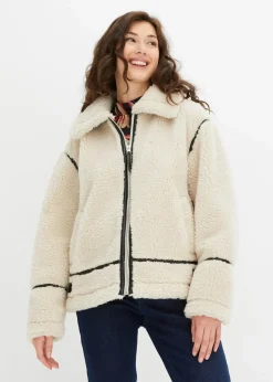 Best Lammfellimitat-Jacke Damen Bekleidung·Hosen|Nachhaltigere Materialien