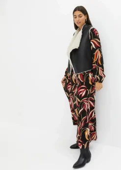 Discount Lammfellimitat-Weste Damen Bekleidung·Hosen|Jacken & Mäntel