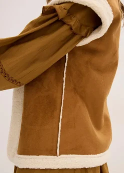 Damen bonprix Bekleidung·Hosen|Jacken & Mäntel|Lammfellimitat-Weste