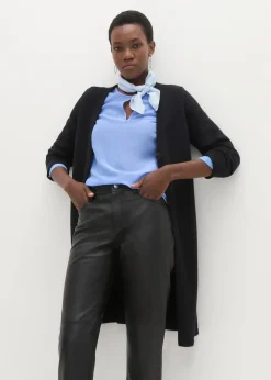 Damen bonprix Premium|Nachhaltigere Materialien|Lammnappa-Lederhose