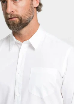 Herren bonprix Hemden|Große Größen|Langarmhemd aus reiner Baumwolle