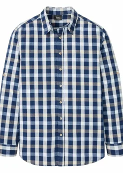 Outlet Langarmhemd aus reiner Baumwolle Herren Hemden