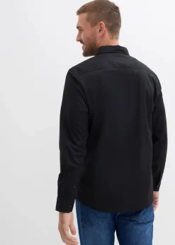 Herren bonprix Große Größen|Hemden|Langarmhemd aus reiner Baumwolle