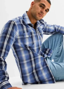 Discount Langarmhemd mit Komfortschnitt Herren Hemden|Große Größen