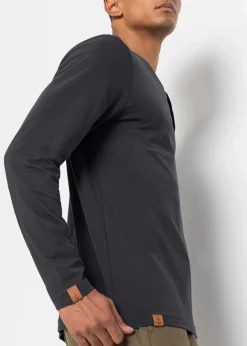 Discount Langarm-Henleyshirt aus reiner Bio-Baumwolle (2er Pack) Herren Shirts & Polos|Basics