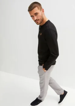 Online Langarm-Henleyshirt aus reiner Bio-Baumwolle (2er Pack) Herren Shirts & Polos|Große Größen