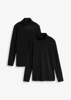 Damen bonprix Shirts & Tops|Basics|Langarmshirt (2er Pack)