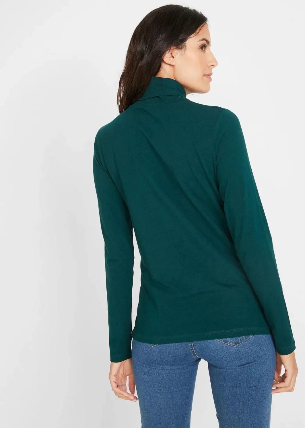 Damen bonprix Bekleidung·Röcke|Nachhaltigere Materialien|Langarmshirt (2er Pack)