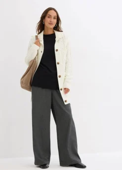 Discount Langarmshirt aus Baumwollmix Damen Shirts & Tops|Nachhaltigere Materialien