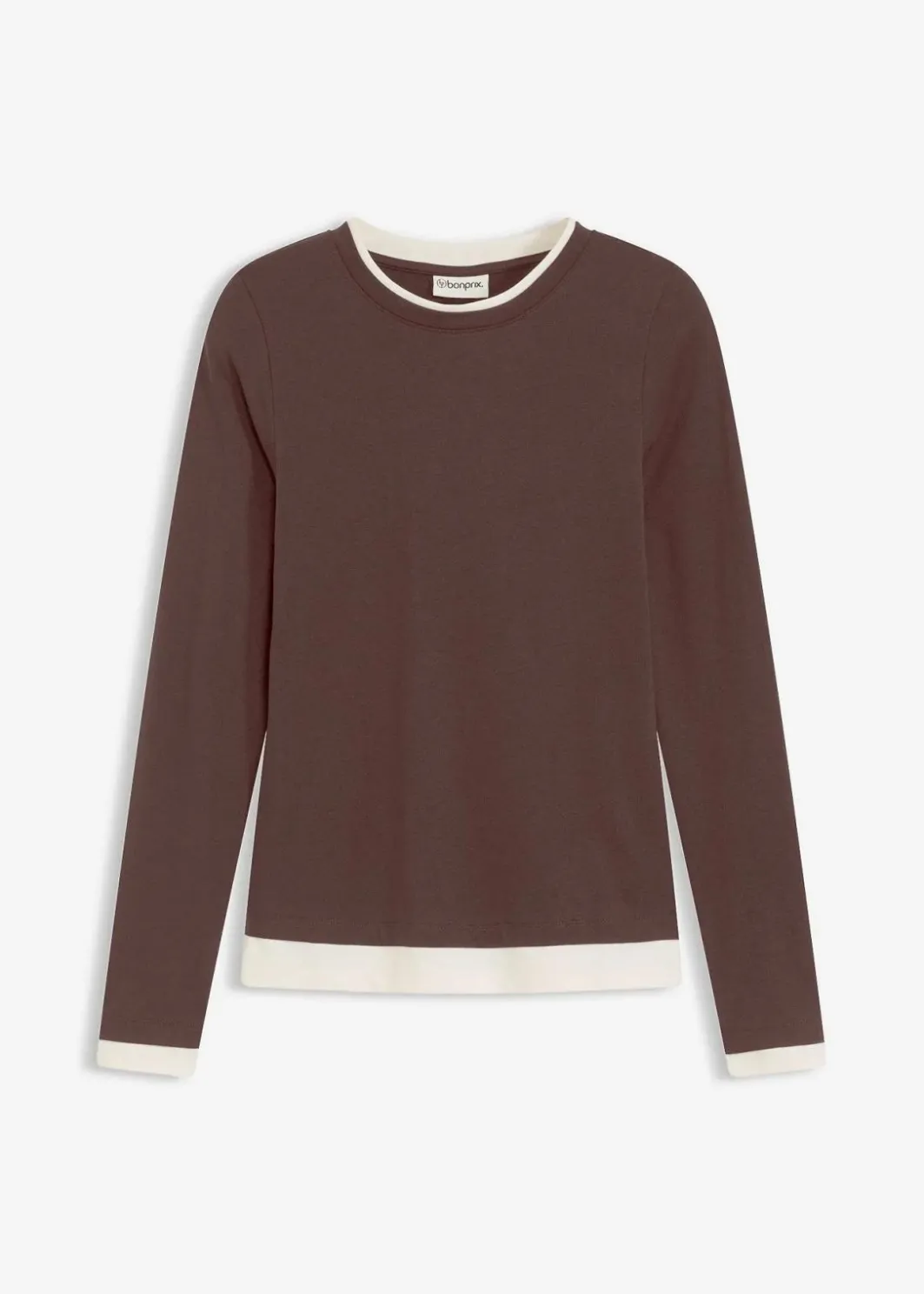 Clearance Langarmshirt aus Baumwollmix Damen Shirts & Tops