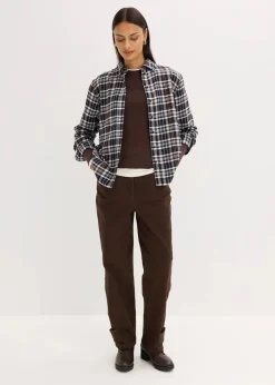 Clearance Langarmshirt aus Baumwollmix Damen Shirts & Tops