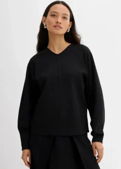 New Langarmshirt aus bequemen Punto di Roma Damen Zweiteiler & Sets|Shirts & Tops