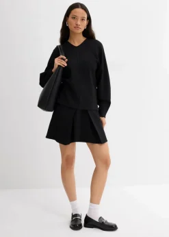 New Langarmshirt aus bequemen Punto di Roma Damen Zweiteiler & Sets|Shirts & Tops