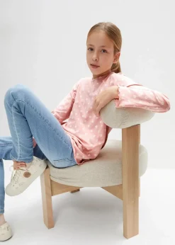 Kinder bonprix Mädchen 9-16 Jahre·Mehrfachpacks|Mädchen 9-16 Jahre·Shirts & Blusen|Langarmshirt aus Bio-Baumwolle (3er Pack)