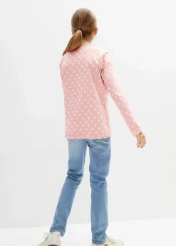 Kinder bonprix Mädchen 9-16 Jahre·Mehrfachpacks|Mädchen 9-16 Jahre·Shirts & Blusen|Langarmshirt aus Bio-Baumwolle (3er Pack)