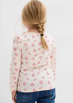 Outlet Langarmshirt aus elastischem Bio-Baumwoll-Mix Kinder Mädchen 2-8 Jahre·Nachhaltigere Materialien|Mädchen 9-16 Jahre·Nachhaltigere Materialien