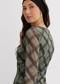 Langarmshirt aus feinem Mesh Damen Shirts & Tops