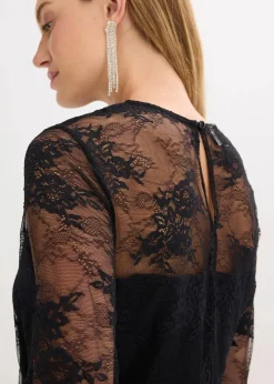 Online Langarmshirt aus feiner Spitze Damen Shirts & Tops
