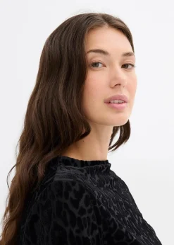 Discount Langarmshirt aus Jersey Damen Shirts & Tops|Nachhaltigere Materialien