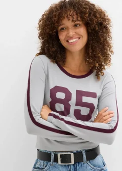 Clearance Langarmshirt aus leichtem Jersey Damen Shirts & Tops|Nachhaltigere Materialien