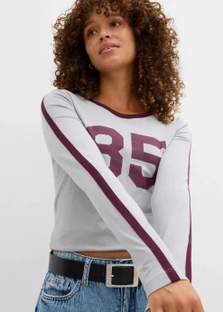 Clearance Langarmshirt aus leichtem Jersey Damen Shirts & Tops|Nachhaltigere Materialien