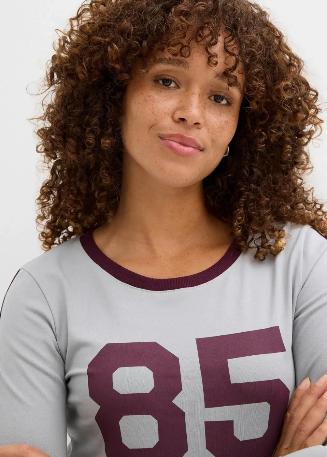 Clearance Langarmshirt aus leichtem Jersey Damen Shirts & Tops|Nachhaltigere Materialien