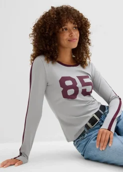 Clearance Langarmshirt aus leichtem Jersey Damen Shirts & Tops|Nachhaltigere Materialien