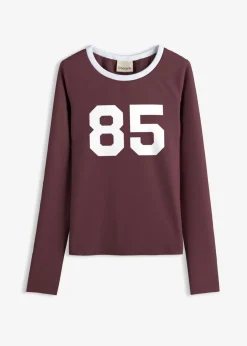 Damen bonprix Nachhaltigere Materialien|Shirts & Tops|Langarmshirt aus leichtem Jersey