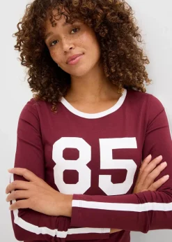 Damen bonprix Nachhaltigere Materialien|Shirts & Tops|Langarmshirt aus leichtem Jersey