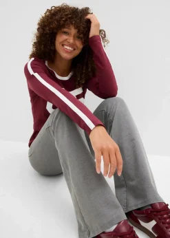 Damen bonprix Nachhaltigere Materialien|Shirts & Tops|Langarmshirt aus leichtem Jersey