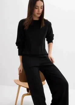 Damen bonprix Shirts & Tops|Langarmshirt aus Punto di Roma