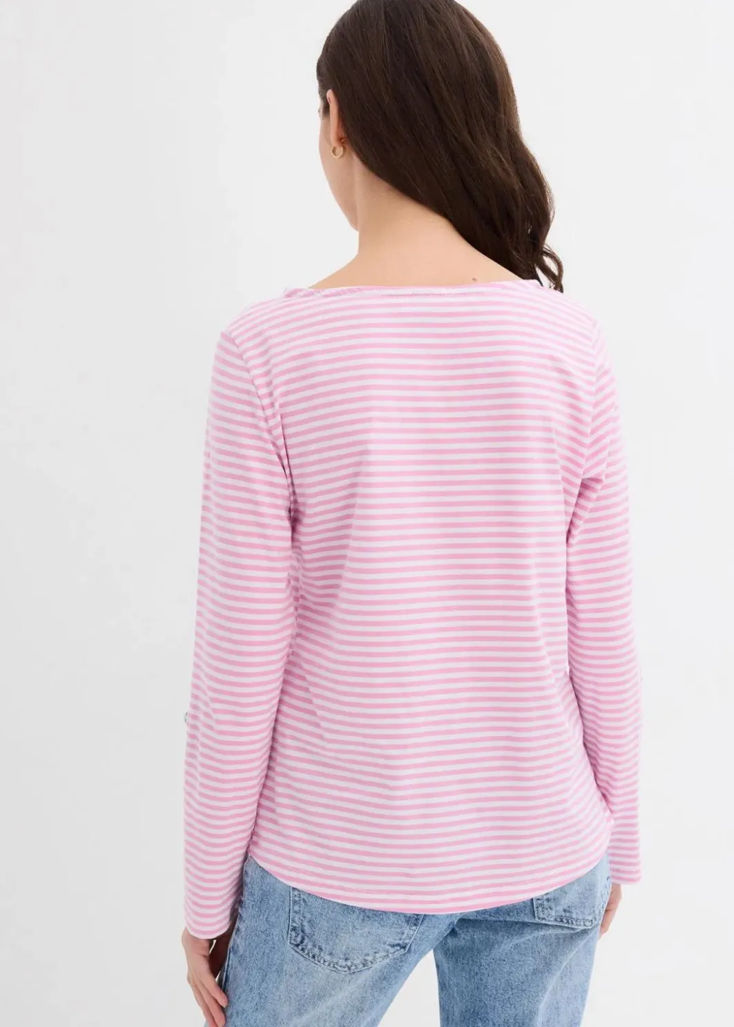 Damen bonprix Shirts & Tops|Langarmshirt aus reiner Baumwolle