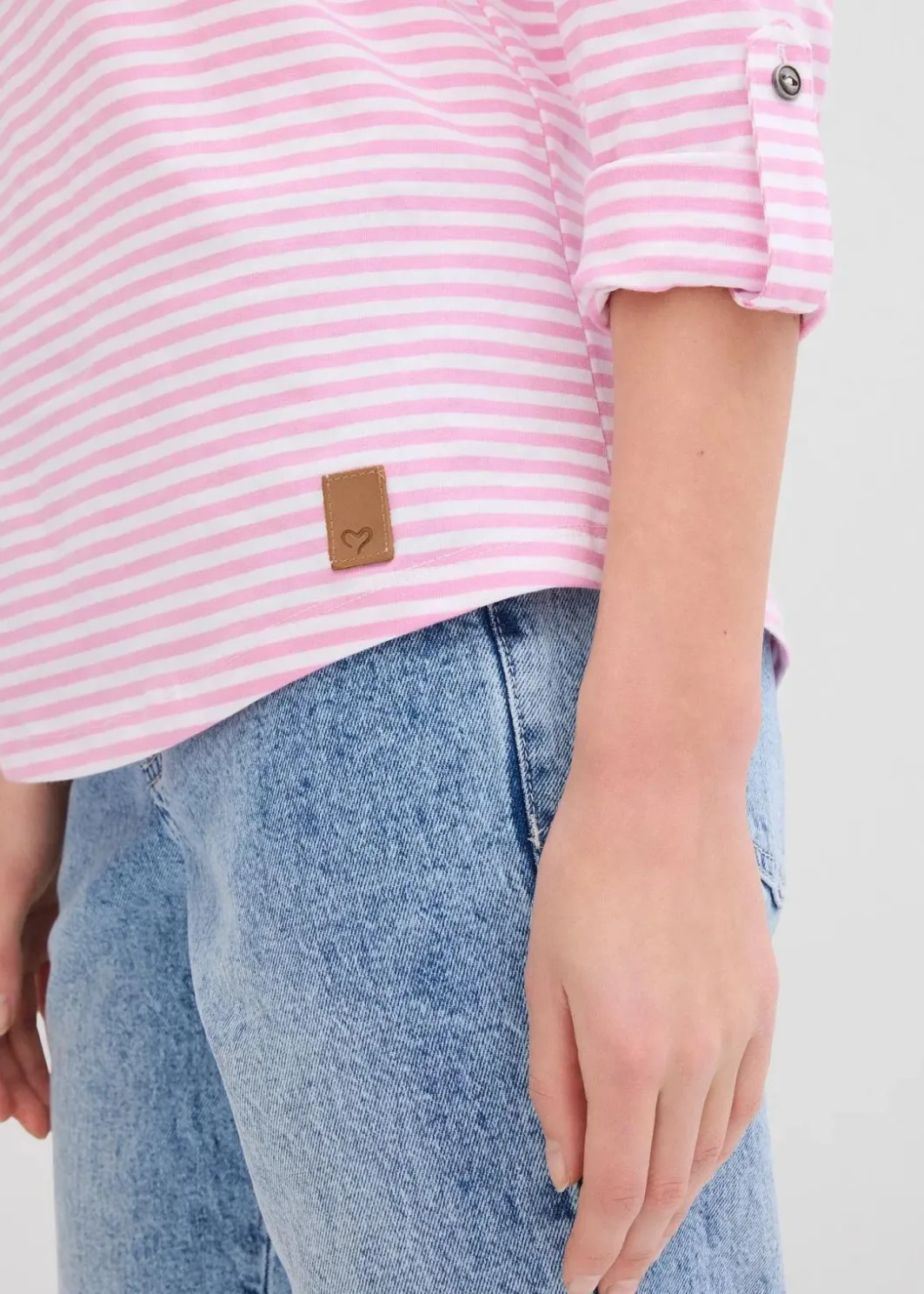 Damen bonprix Shirts & Tops|Langarmshirt aus reiner Baumwolle