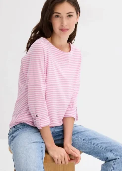 Damen bonprix Shirts & Tops|Langarmshirt aus reiner Baumwolle