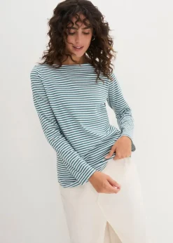 Clearance Langarmshirt aus reiner Baumwolle Damen Shirts & Tops