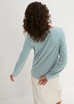 Clearance Langarmshirt aus reiner Baumwolle Damen Shirts & Tops