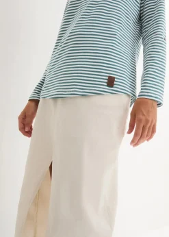 Clearance Langarmshirt aus reiner Baumwolle Damen Shirts & Tops