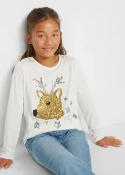 Outlet Langarmshirt aus reiner Bio-Baumwolle Kinder Mädchen 9-16 Jahre·Shirts & Blusen|Mädchen 2-8 Jahre·Nachhaltigere Materialien