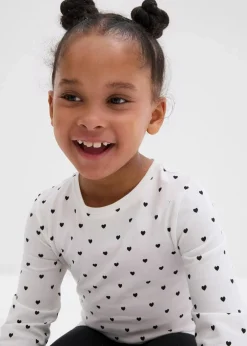 Kinder bonprix Mädchen 2-8 Jahre·Nachhaltigere Materialien|Mädchen 9-16 Jahre·Nachhaltigere Materialien|Langarmshirt aus reiner Bio-Baumwolle (3er Pack)