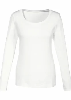 Sale Langarmshirt aus reiner Bio-Baumwolle Damen Shirts & Tops|Basics