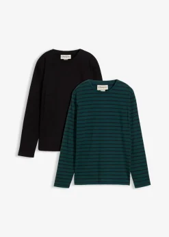 New Langarmshirt aus reiner Bio-Baumwolle (2er Pack) Kinder Jungen 2-8 Jahre·Shirts|Jungen 2-8 Jahre·Mehrfachpacks